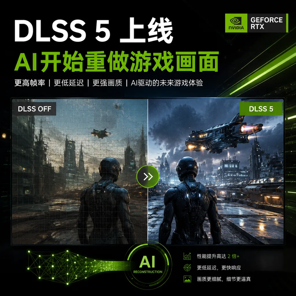 DLSS 5上线,AI开始重做游戏画面