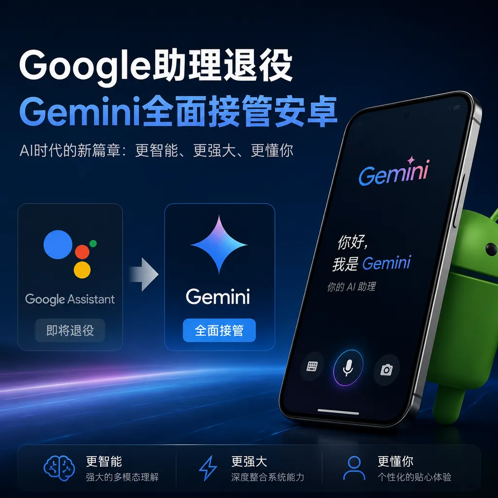 Google助理退役,Gemini全面接管安卓