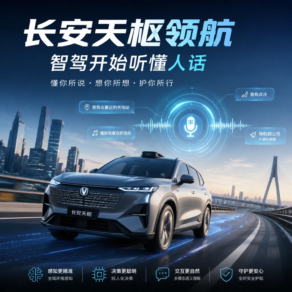 长安天枢领航,智驾开始听懂人话