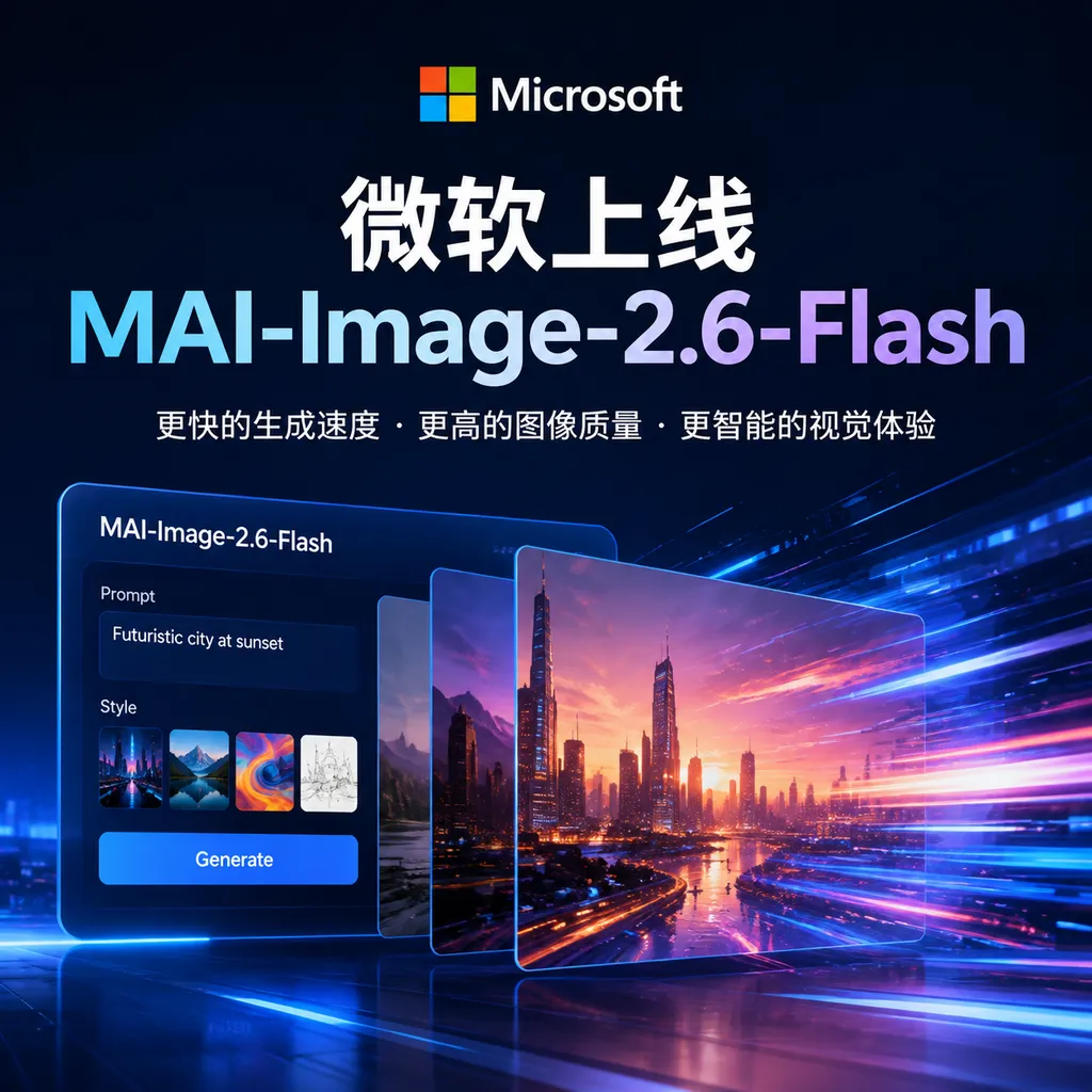 微软上线 MAI-Image-2.6-Flash