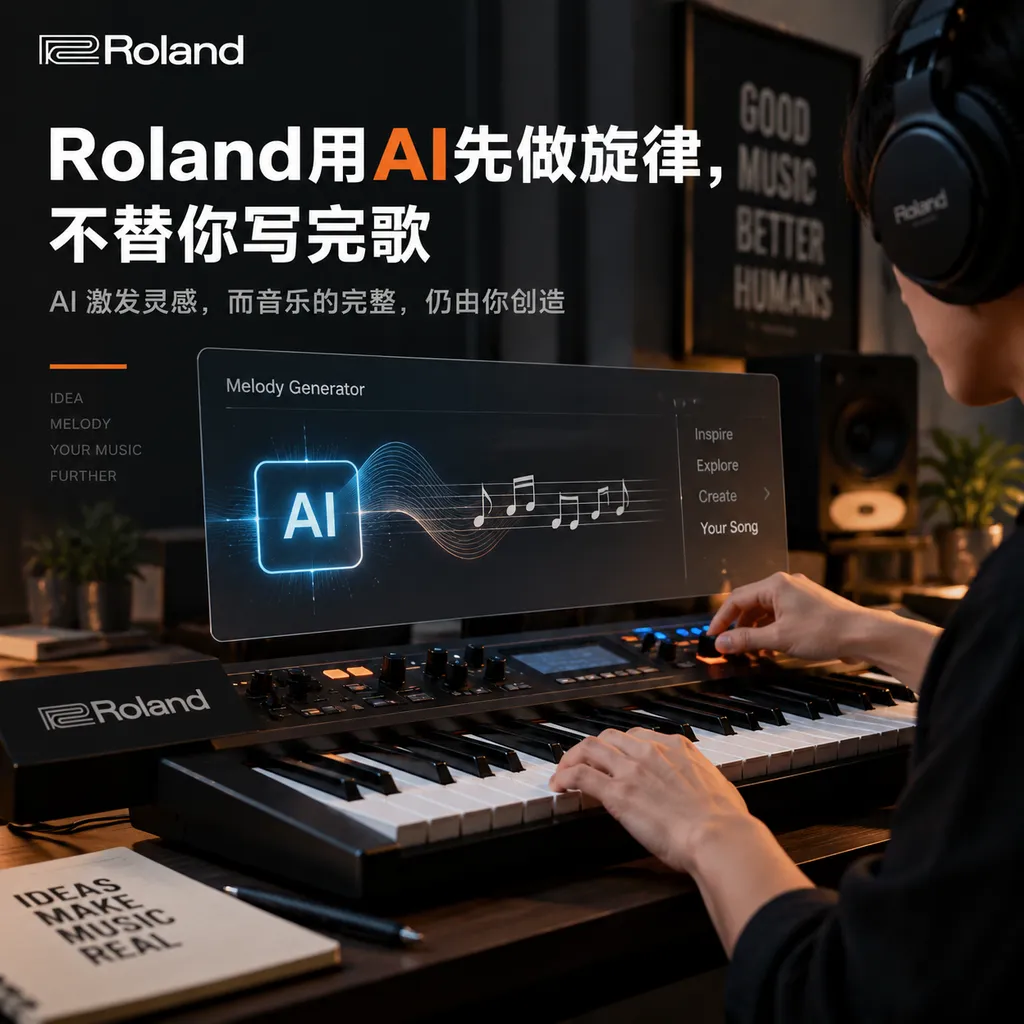 Roland Uses AI to Create Melodies First—Not to Write the Whole Song for You