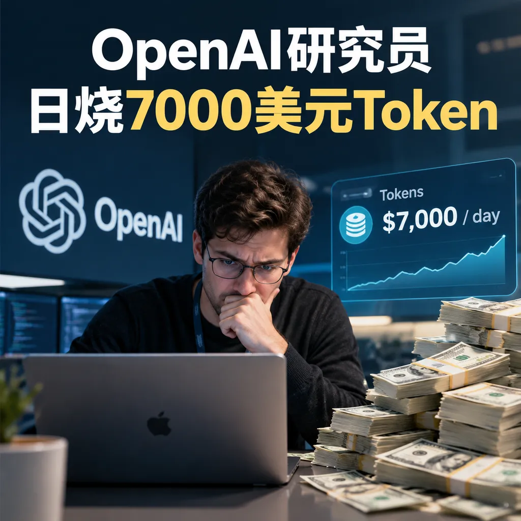 <think>**Translating headline to alternative phrasing**
</think>
OpenAI Researcher Burns $7,000 Worth of Tokens Per Day