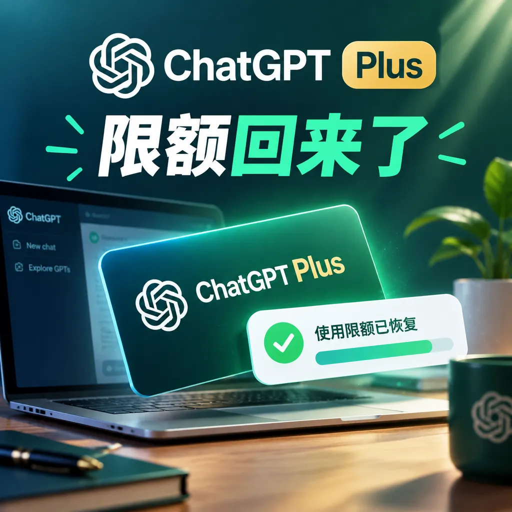 ChatGPT Plus限额回来了