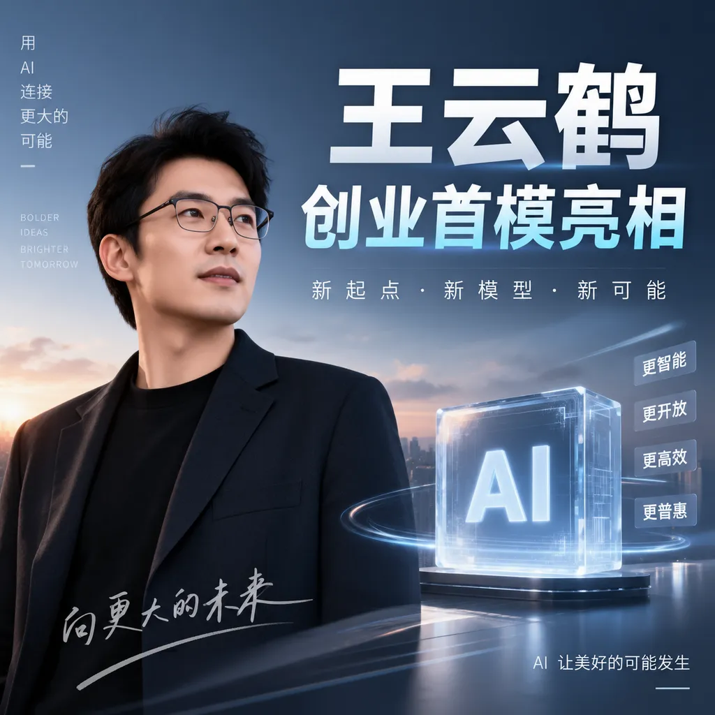 王云鹤创业首模亮相