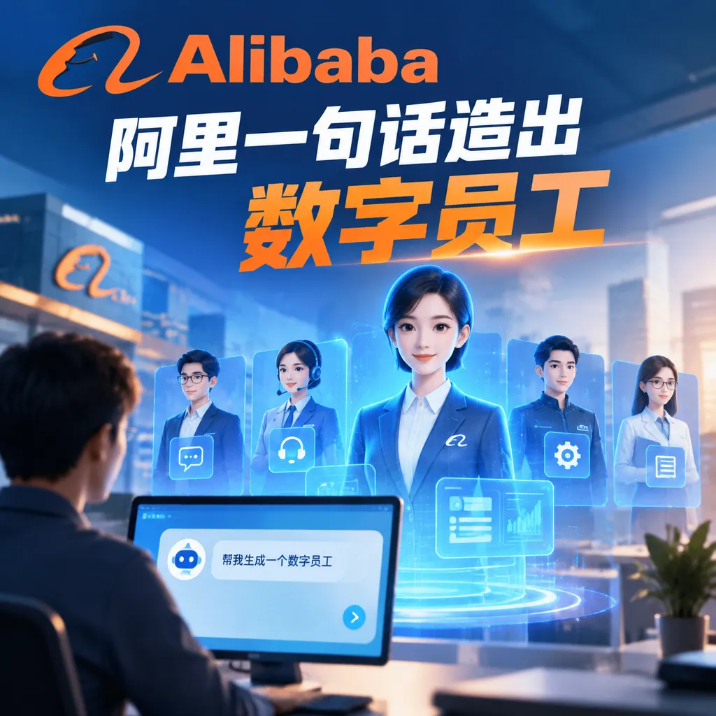阿里一句话造出数字员工