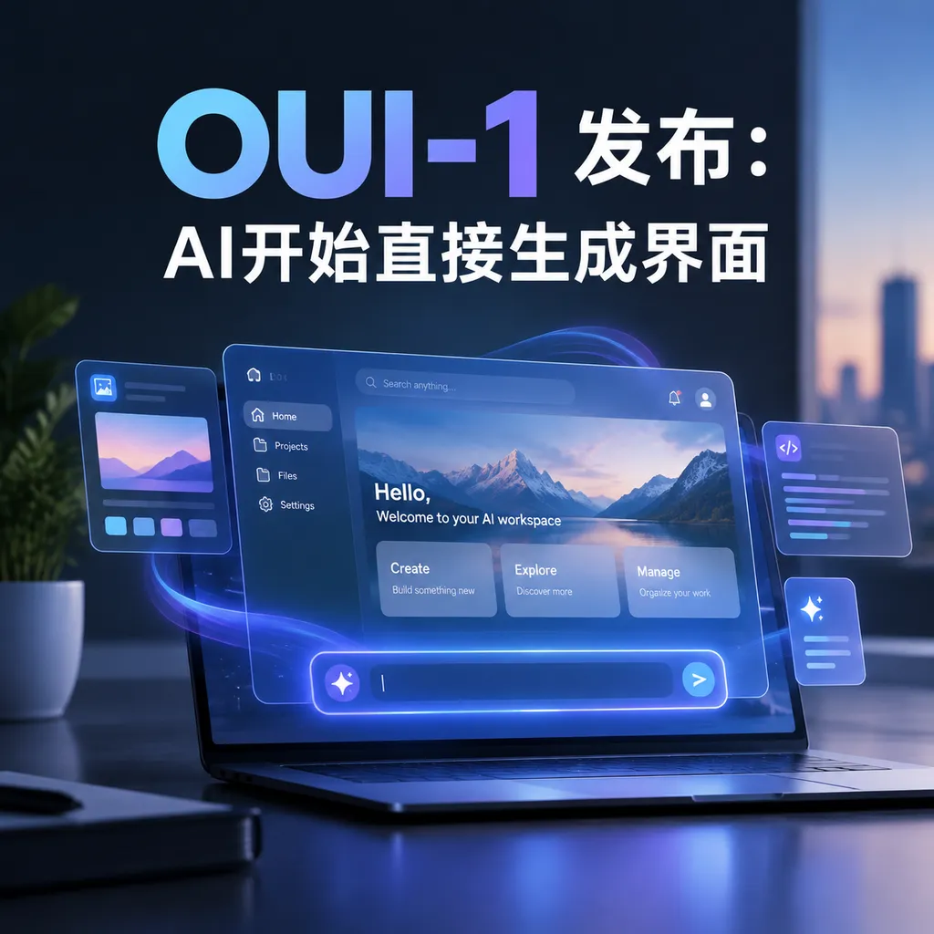 OUI-1发布:AI开始直接生成界面