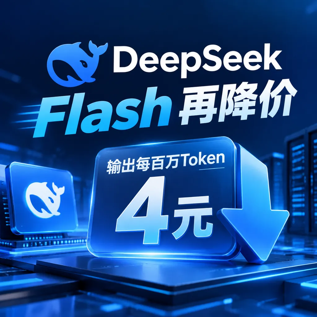 DeepSeek Flash再降价,输出每百万Token 4元