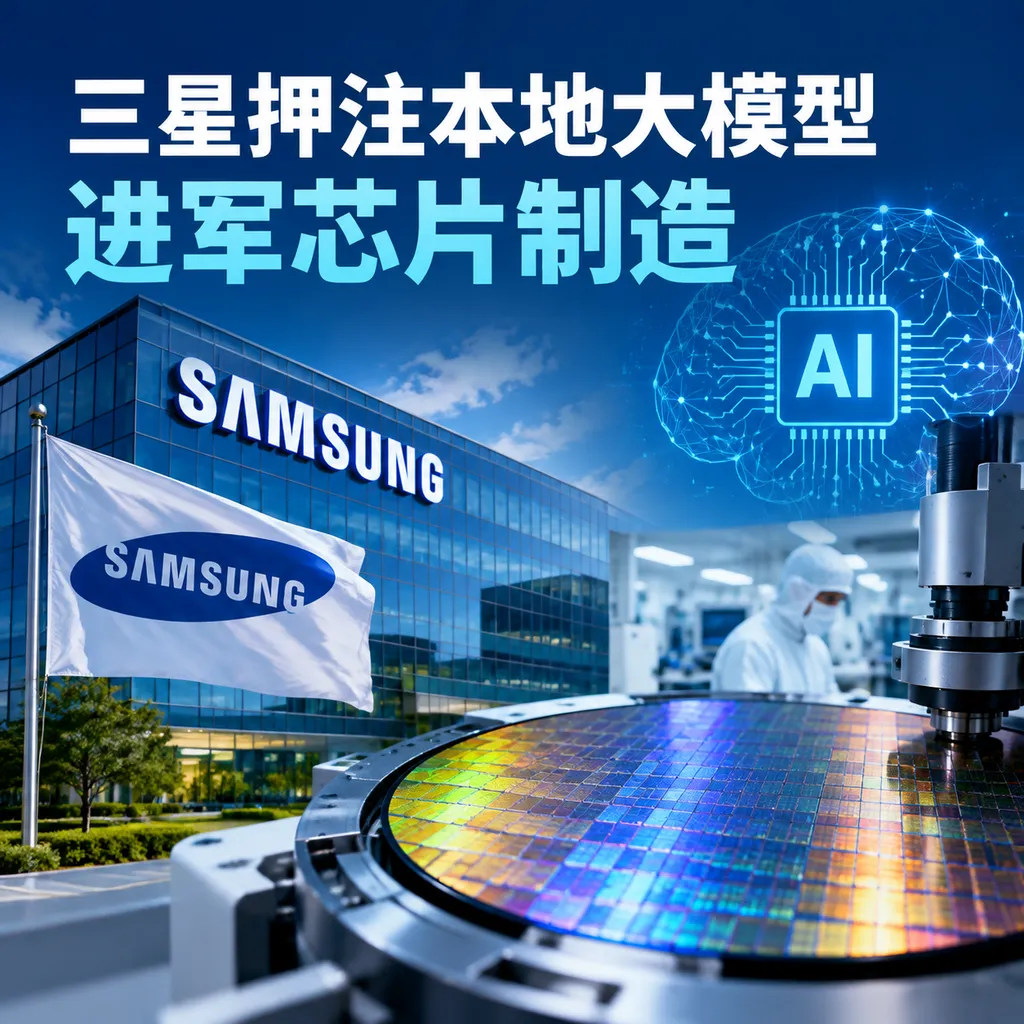 <think>**Translating headline to English**
</think>
Samsung Bets on Homegrown Large Models, Enters Chip Manufacturing