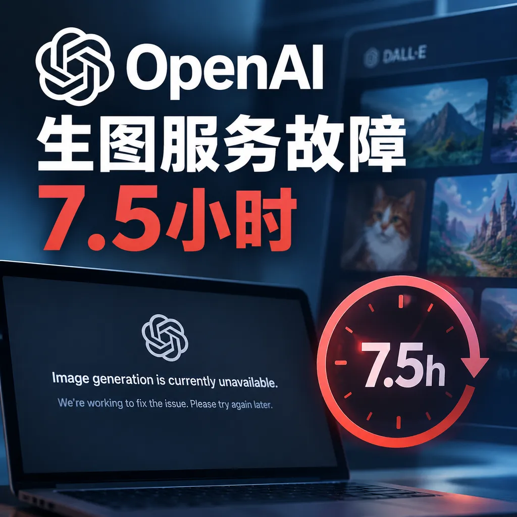 <think>**Crafting outage headline**
</think>
OpenAI Image Generation Service Outage Lasts 7.5 Hours