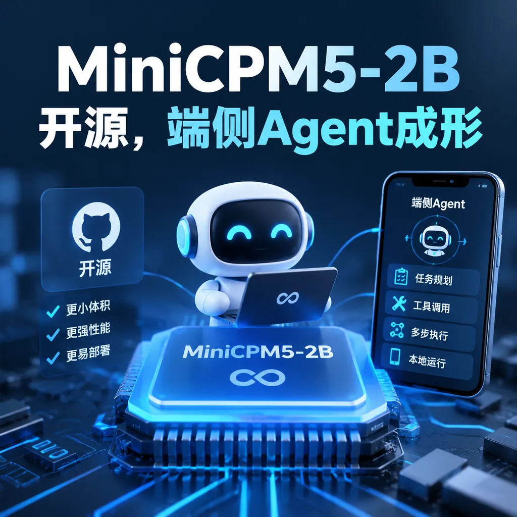 MiniCPM5-2B开源,端侧Agent成形