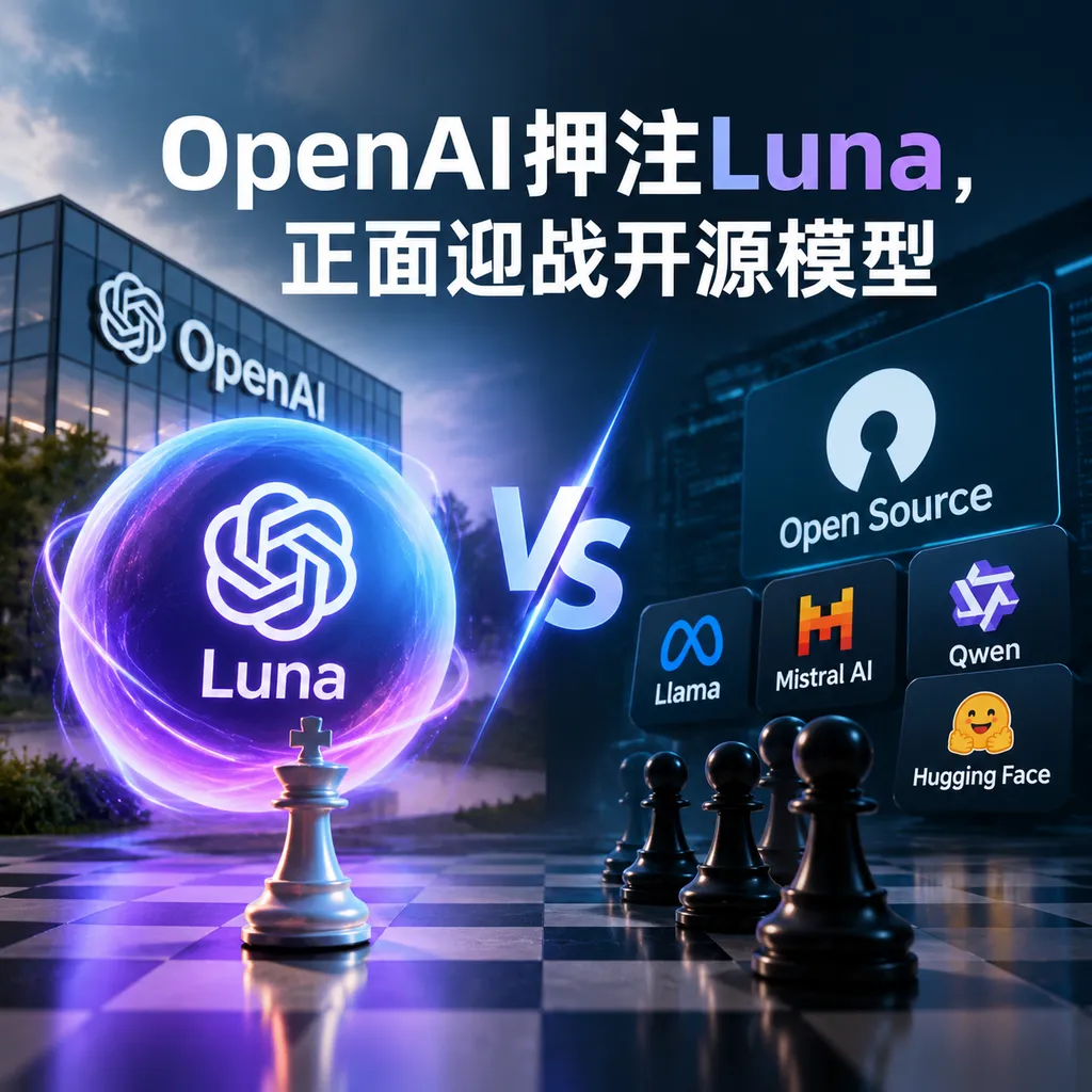 <think>**Translating article title**
</think>
OpenAI Bets on Luna, Directly Taking on Open-Source Models