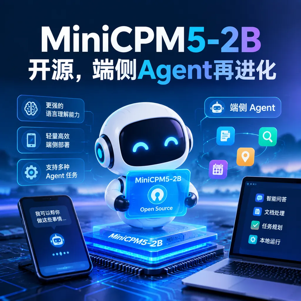 MiniCPM5-2B Is Open Source, Advancing On-Device Agents Once Again