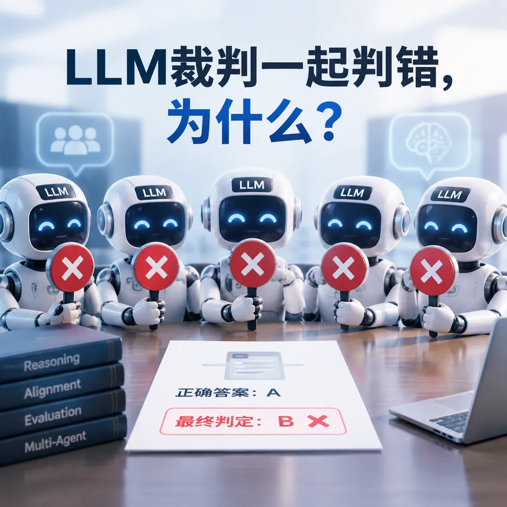LLM裁判一起判错,为什么?