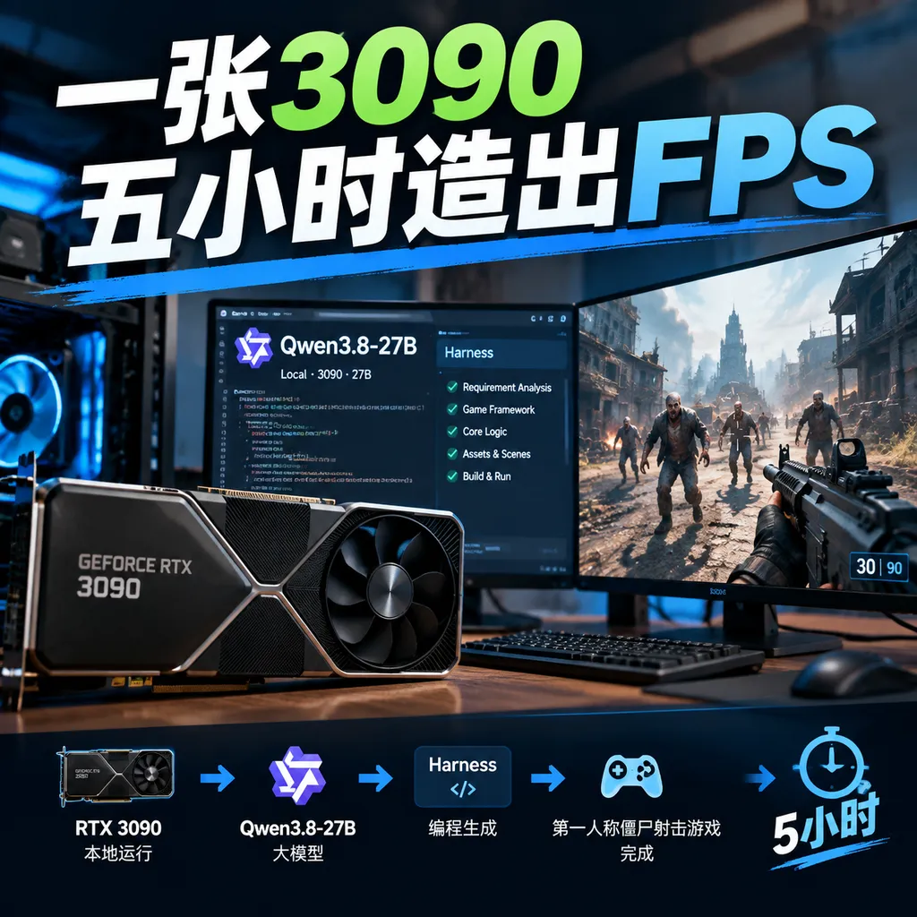 一张3090,五小时造出FPS
