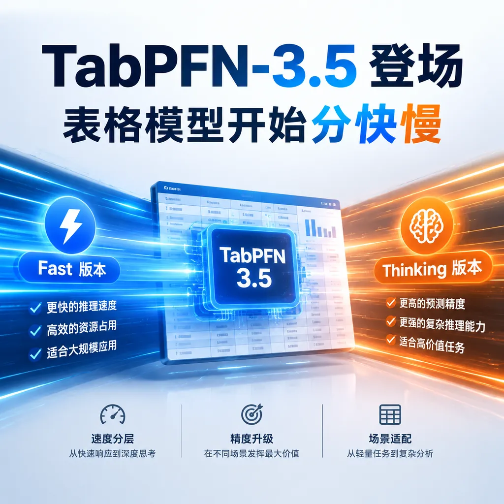 TabPFN-3.5登场,表格模型开始分快慢