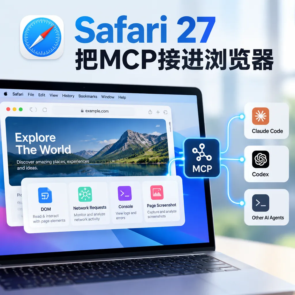 Safari 27把MCP接进浏览器