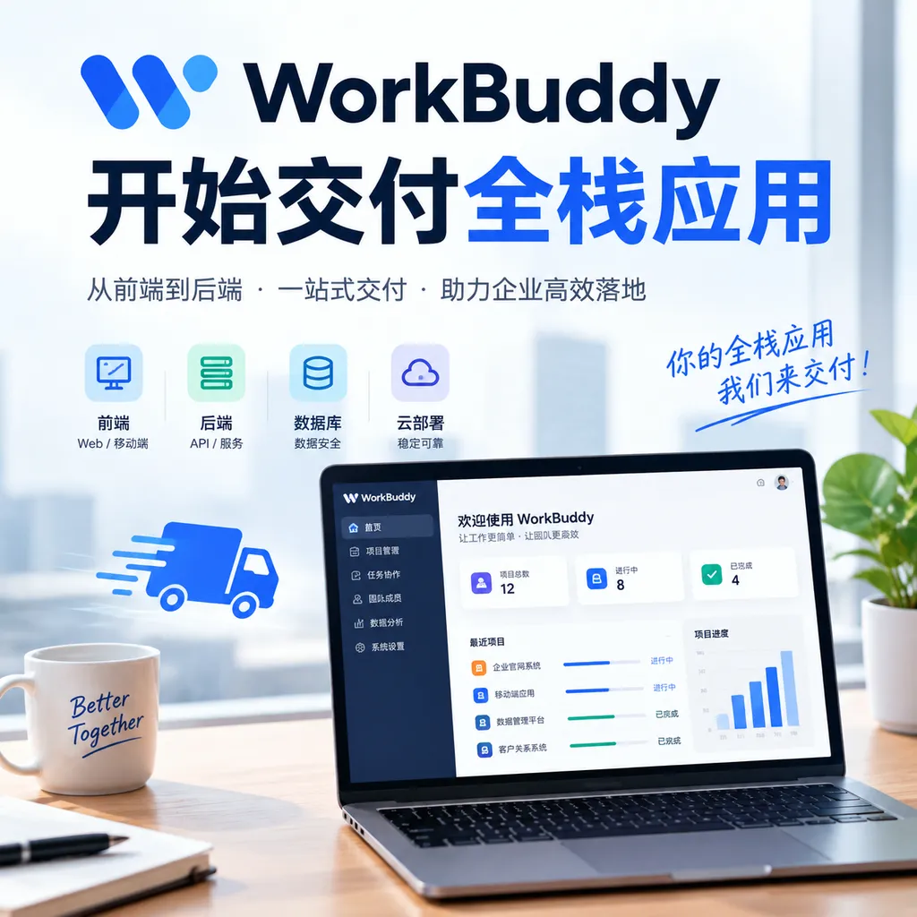 WorkBuddy开始交付全栈应用