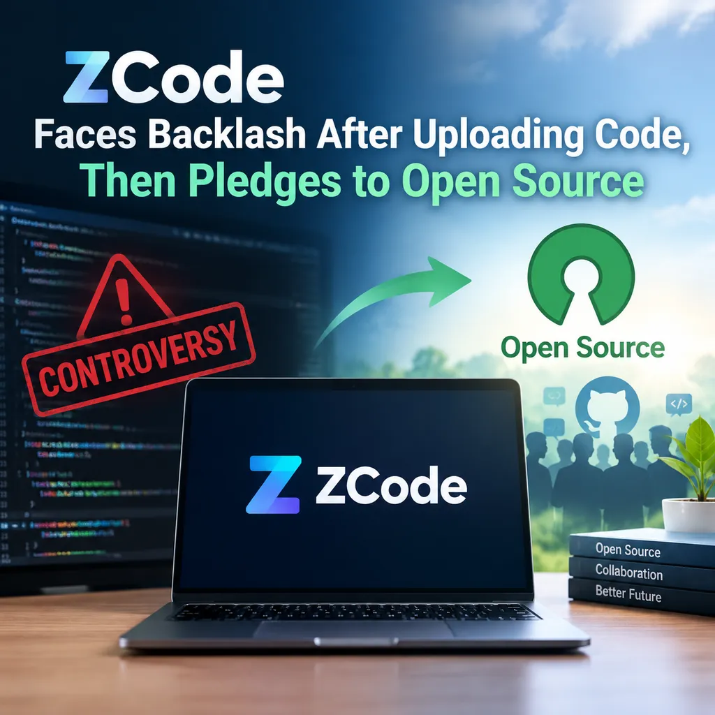ZCode上传代码争议后承诺开源