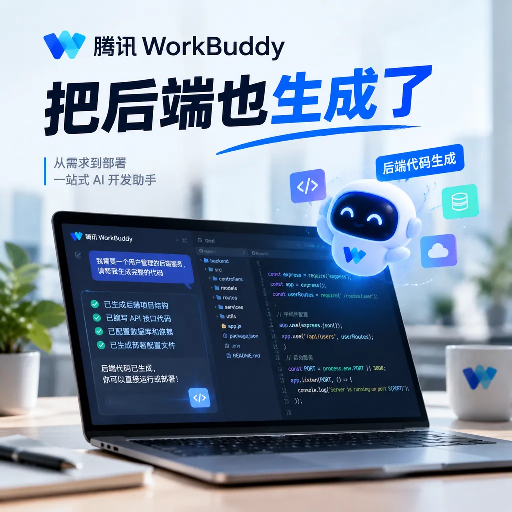 Tencent WorkBuddy Generated the Backend Too