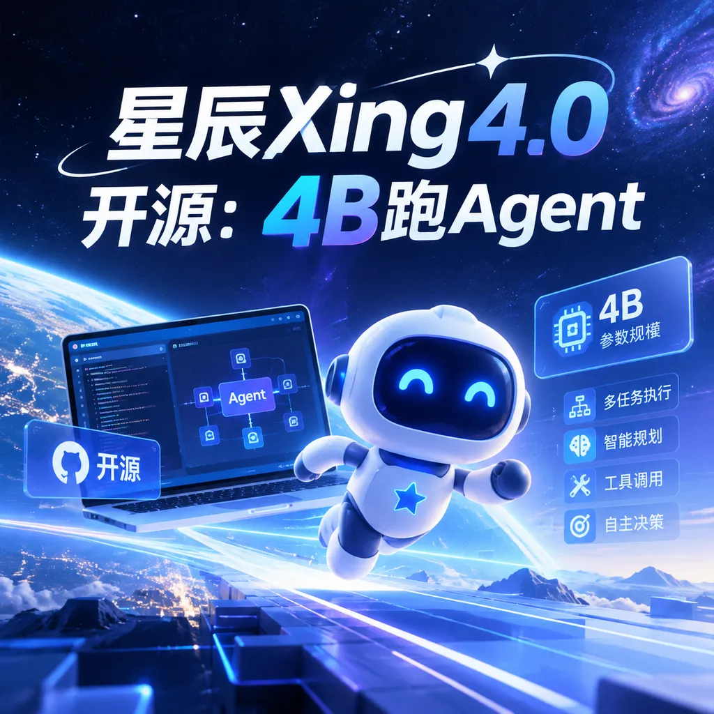 星辰Xing4.0开源:4B跑Agent
