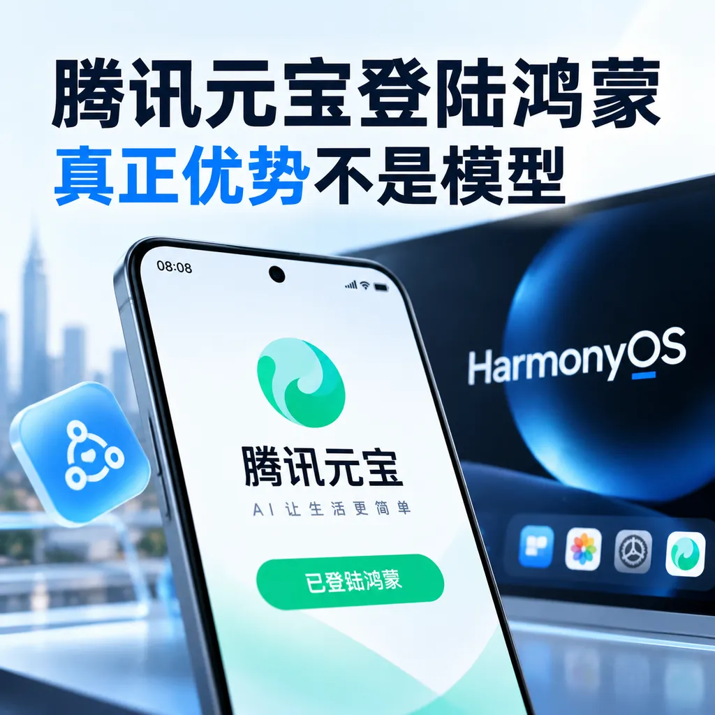 腾讯元宝登陆鸿蒙,真正优势不是模型