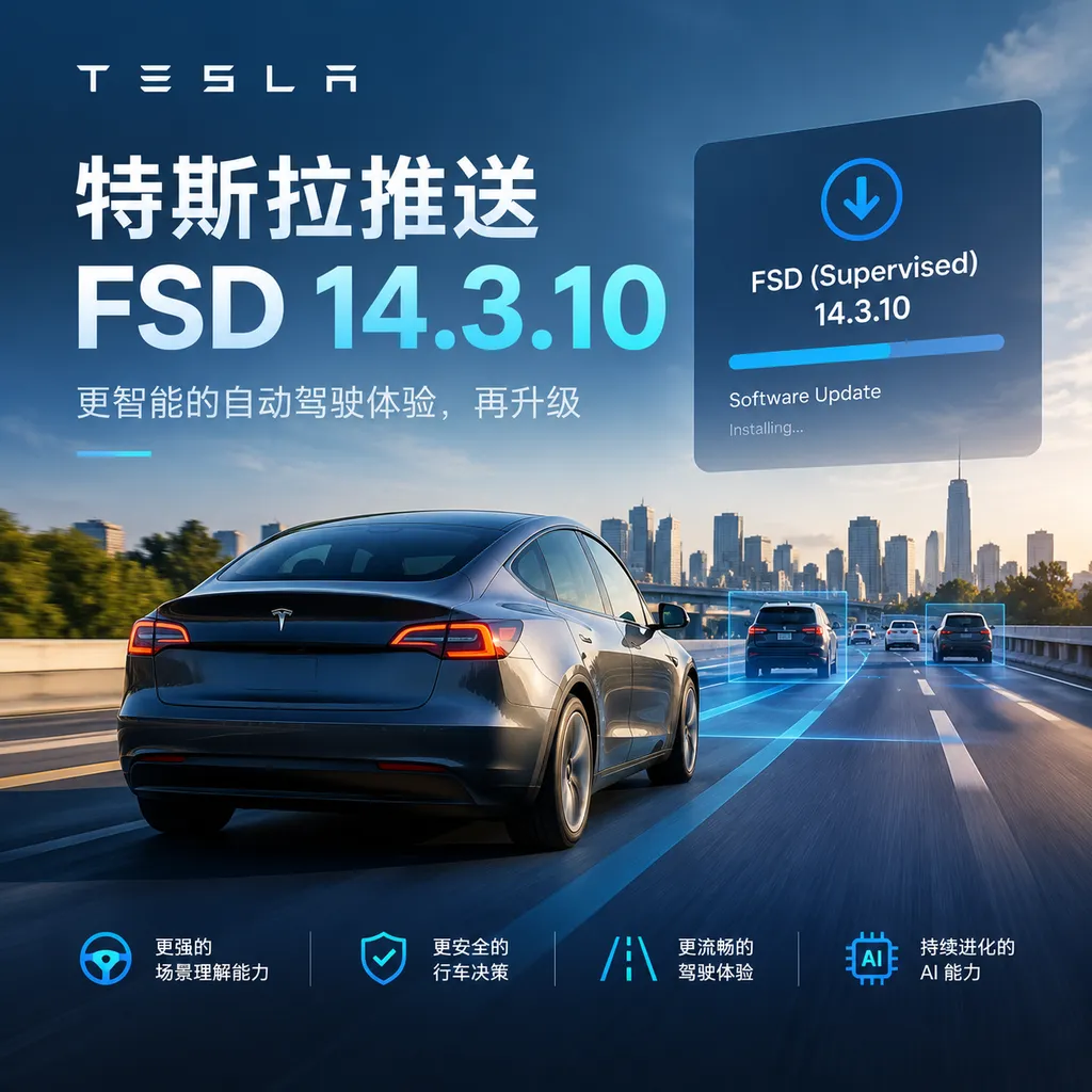 特斯拉推送 FSD 14.3.10