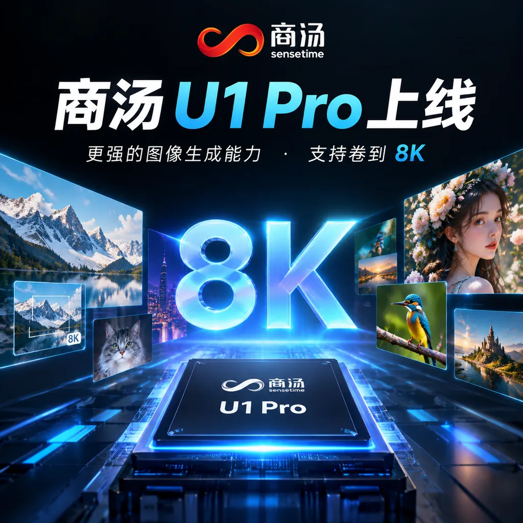 SenseTime U1 Pro Launches, Pushing Image Generation to 8K