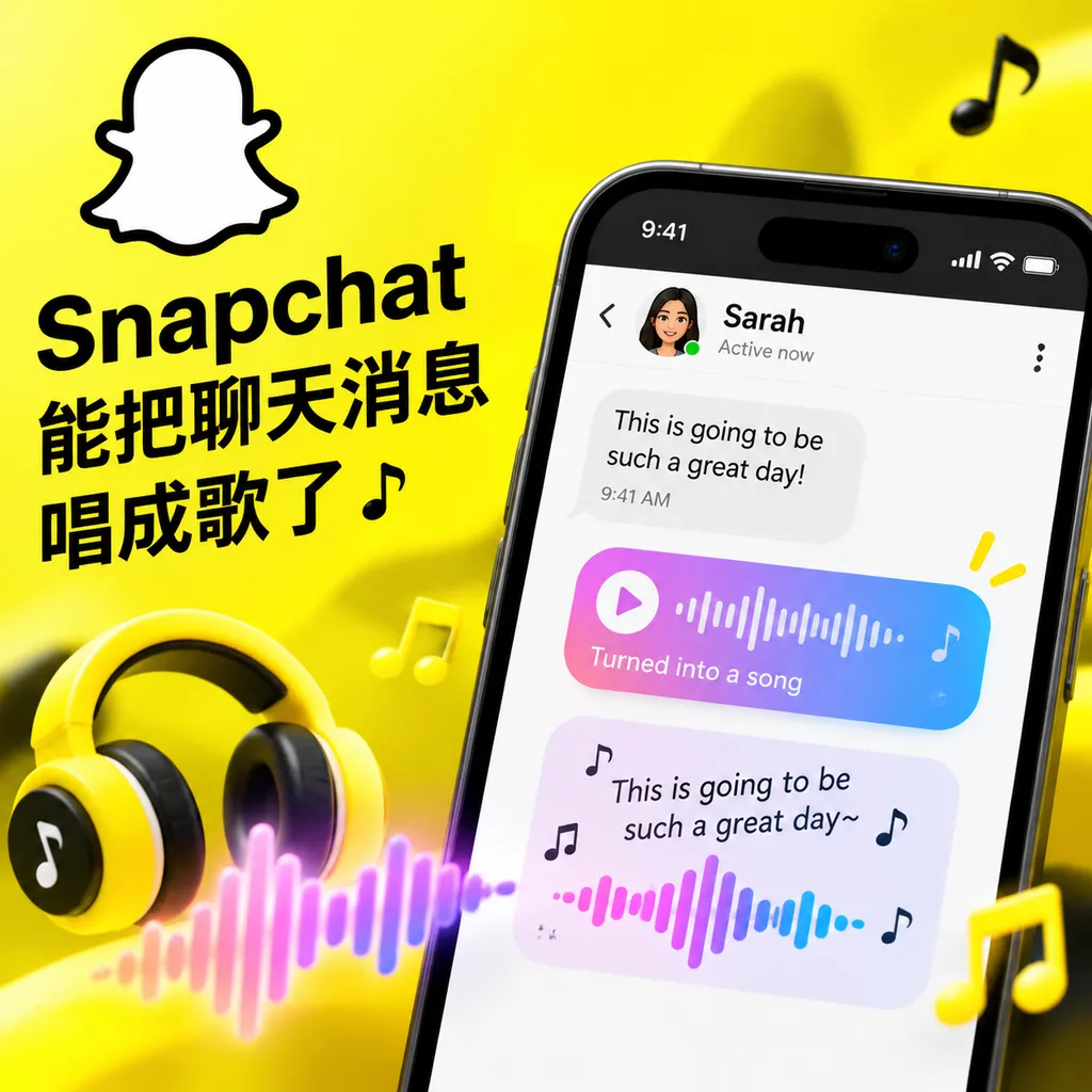 Snapchat能把聊天消息唱成歌了
