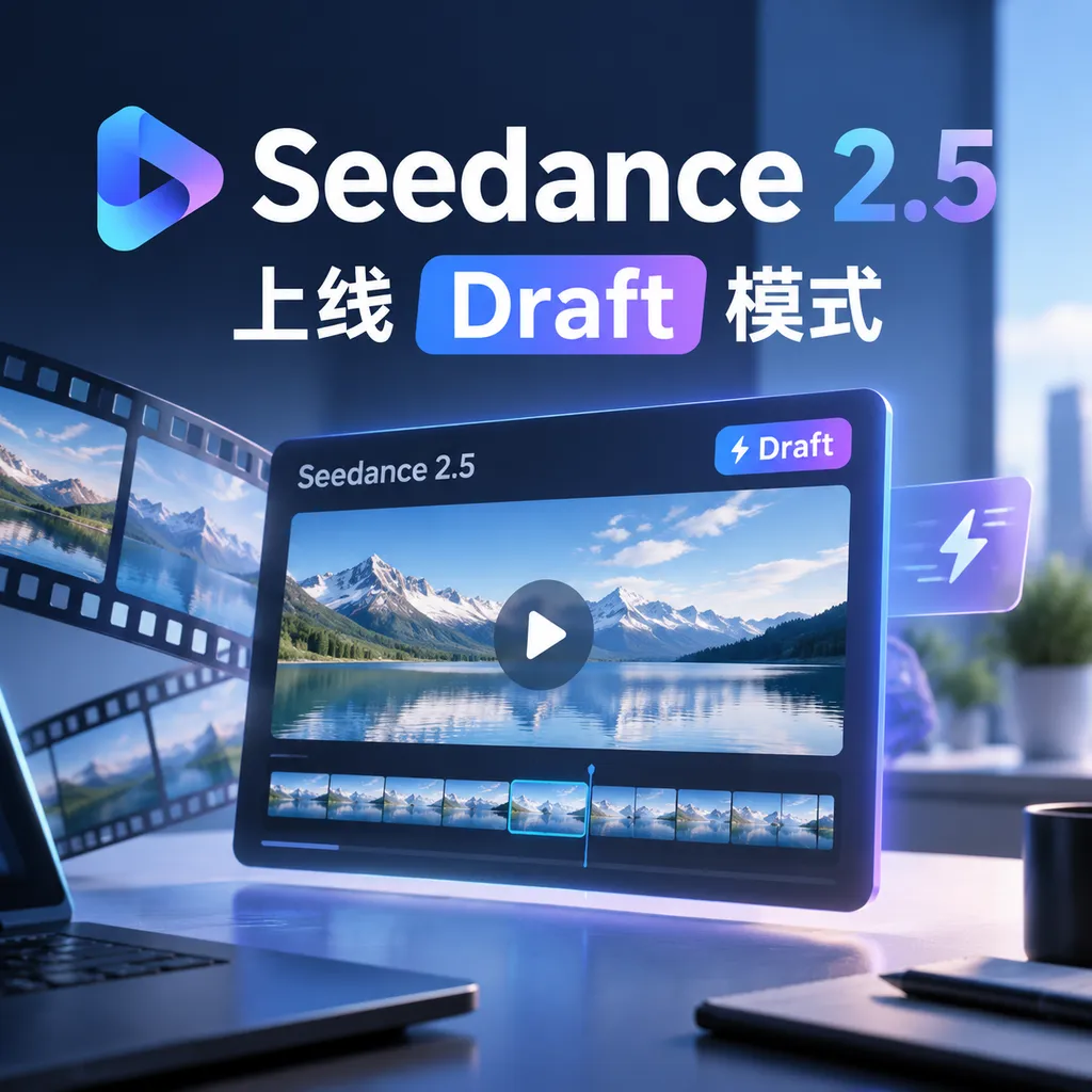 Seedance 2.5上线Draft模式