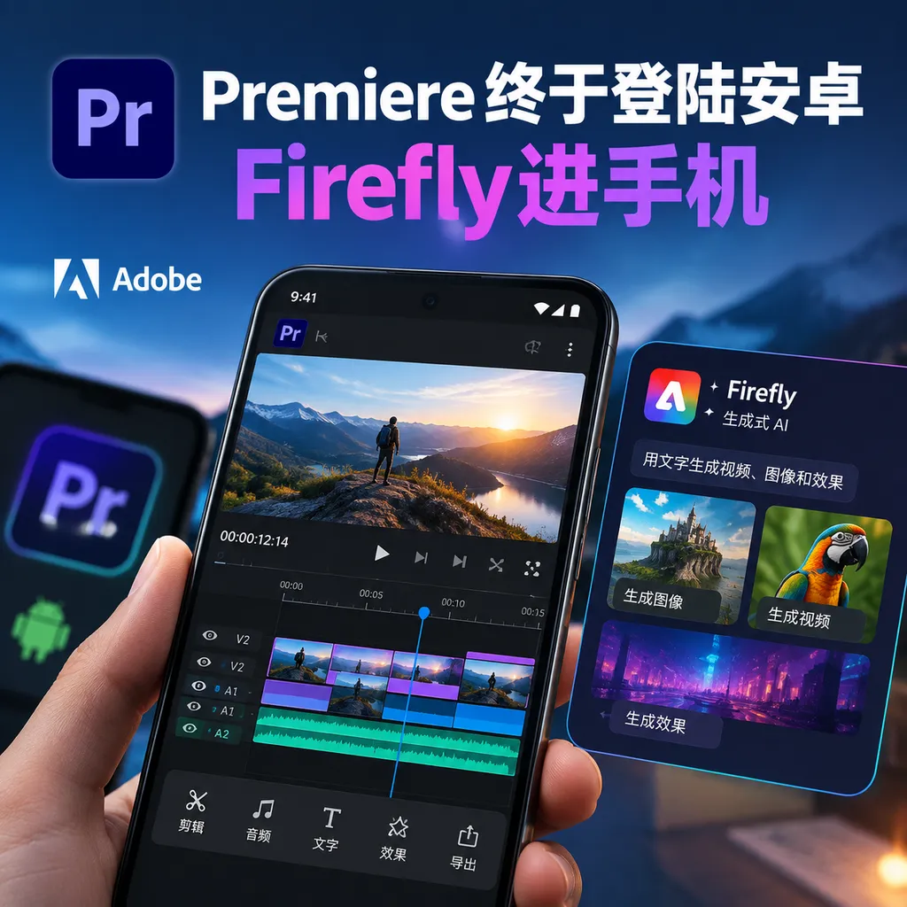 Premiere终于登陆安卓,Firefly进手机
