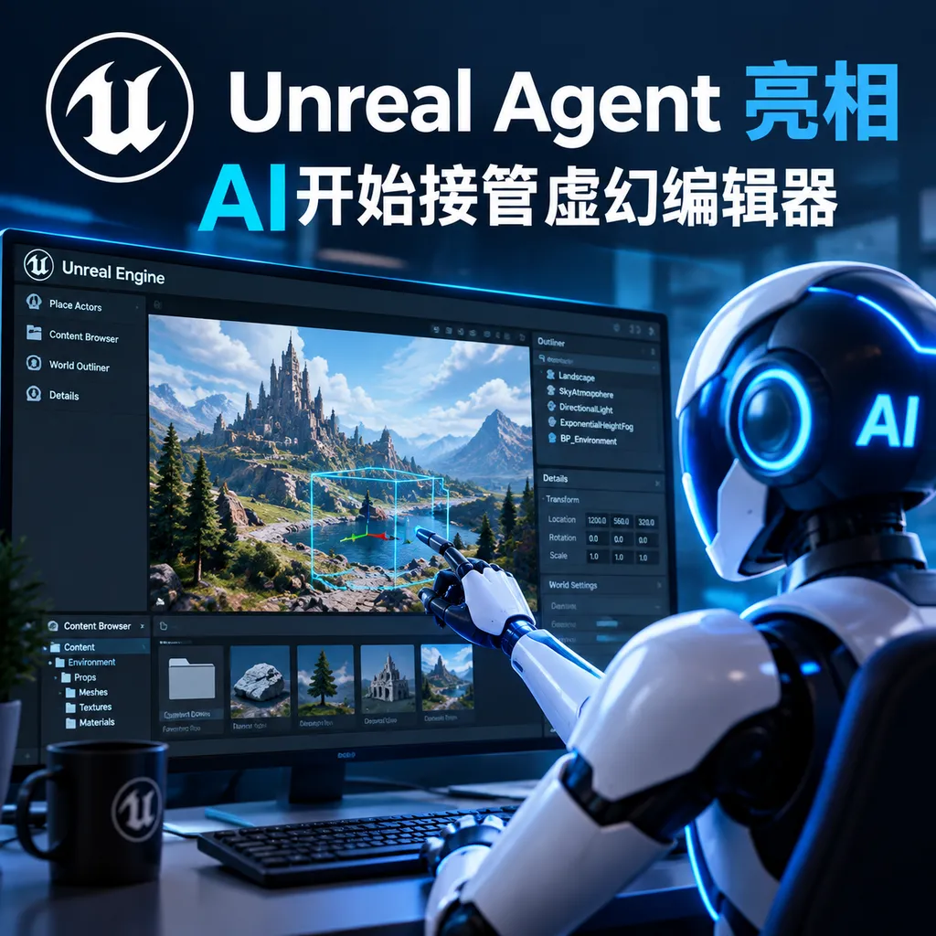 Unreal Agent亮相,AI开始接管虚幻编辑器
