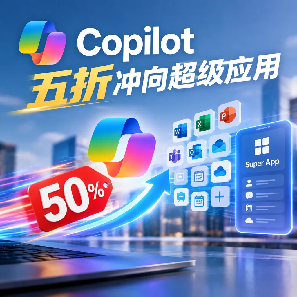 Copilot五折冲向超级应用
