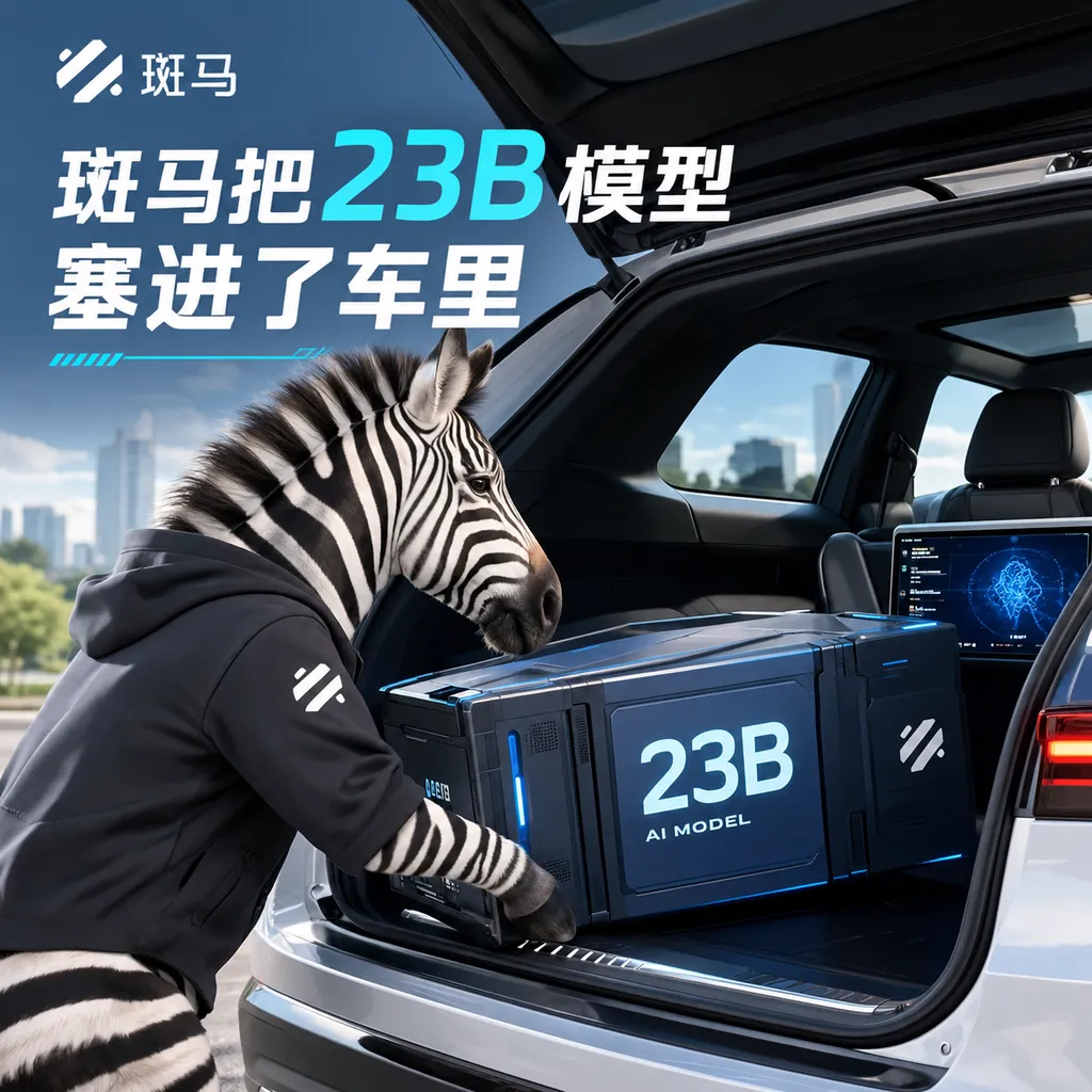 斑马把23B模型塞进了车里