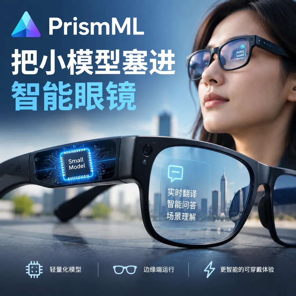 PrismML把小模型塞进智能眼镜