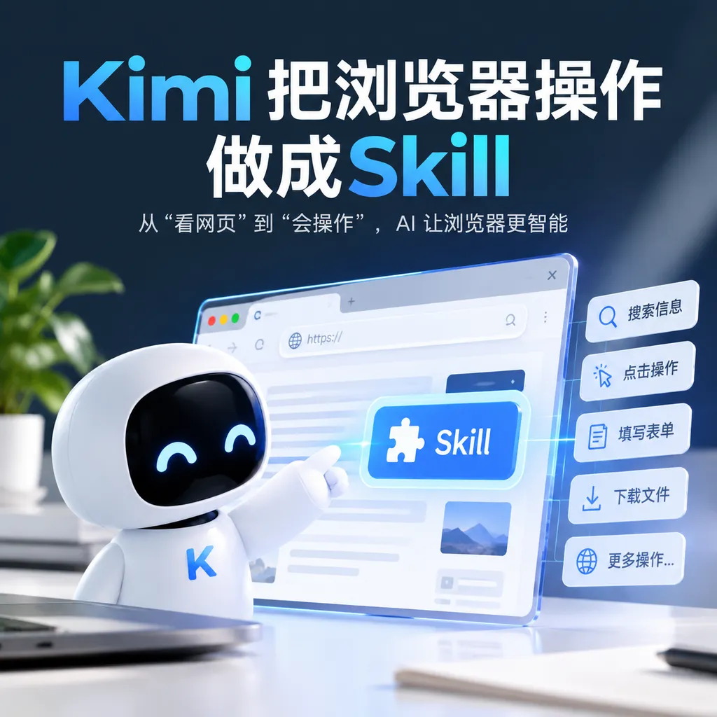 Kimi把浏览器操作做成Skill