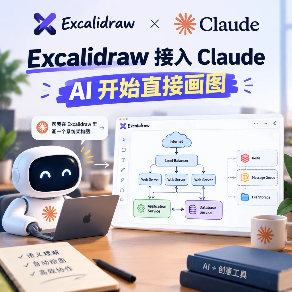 Excalidraw 接入 Claude,AI 开始直接画图