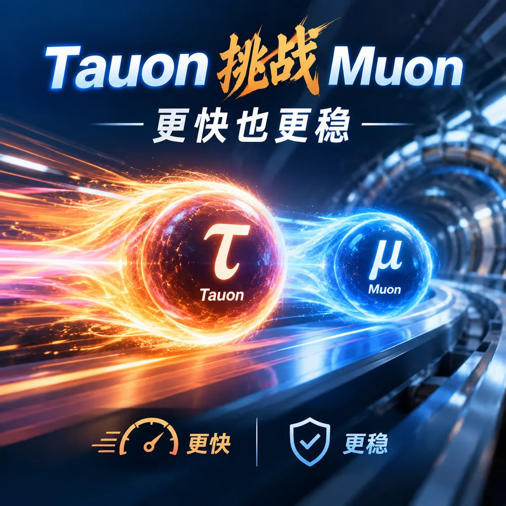 Tauon挑战Muon:更快也更稳