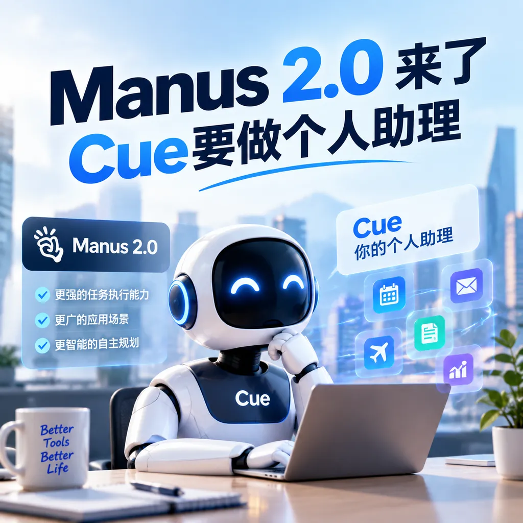 Manus 2.0来了,Cue要做个人助理