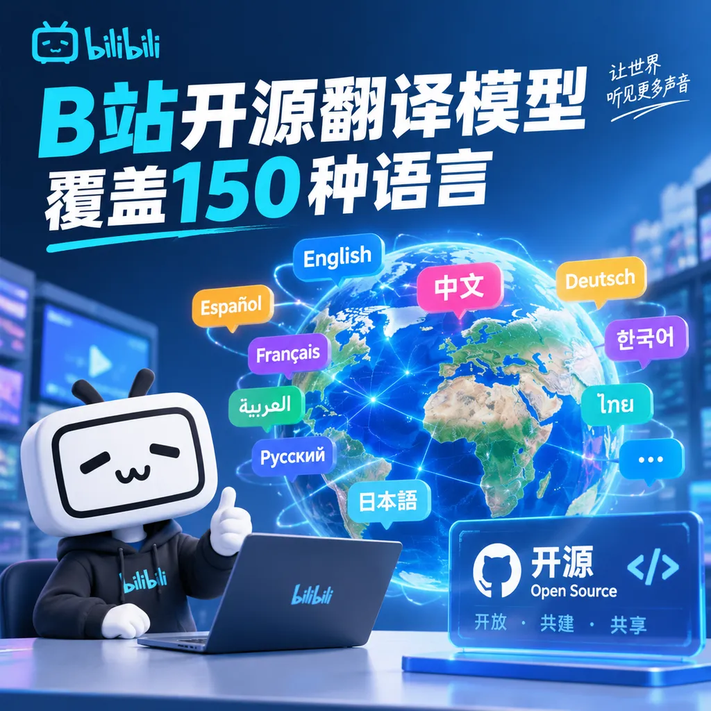 B站开源翻译模型,覆盖150种语言