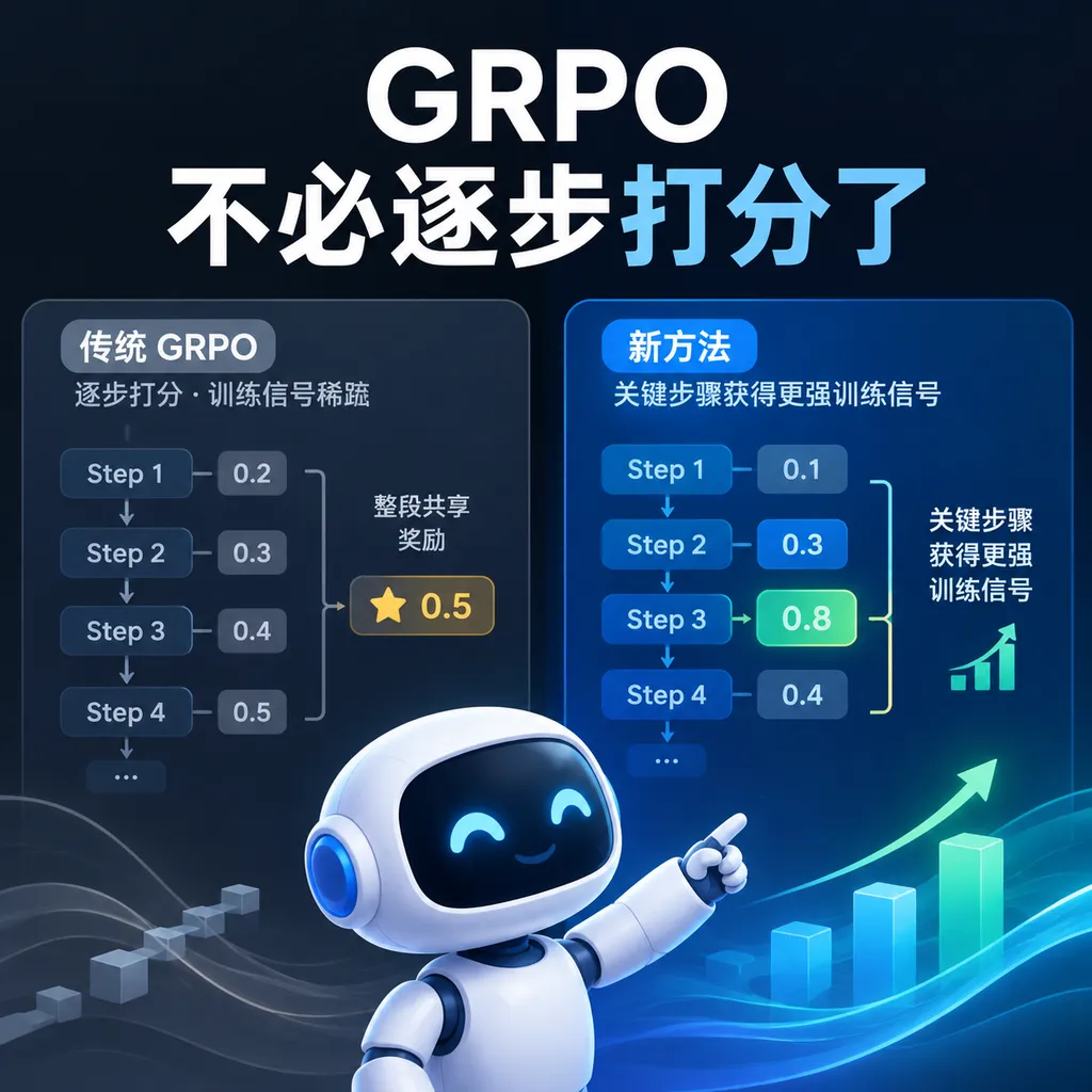 GRPO不必逐步打分了