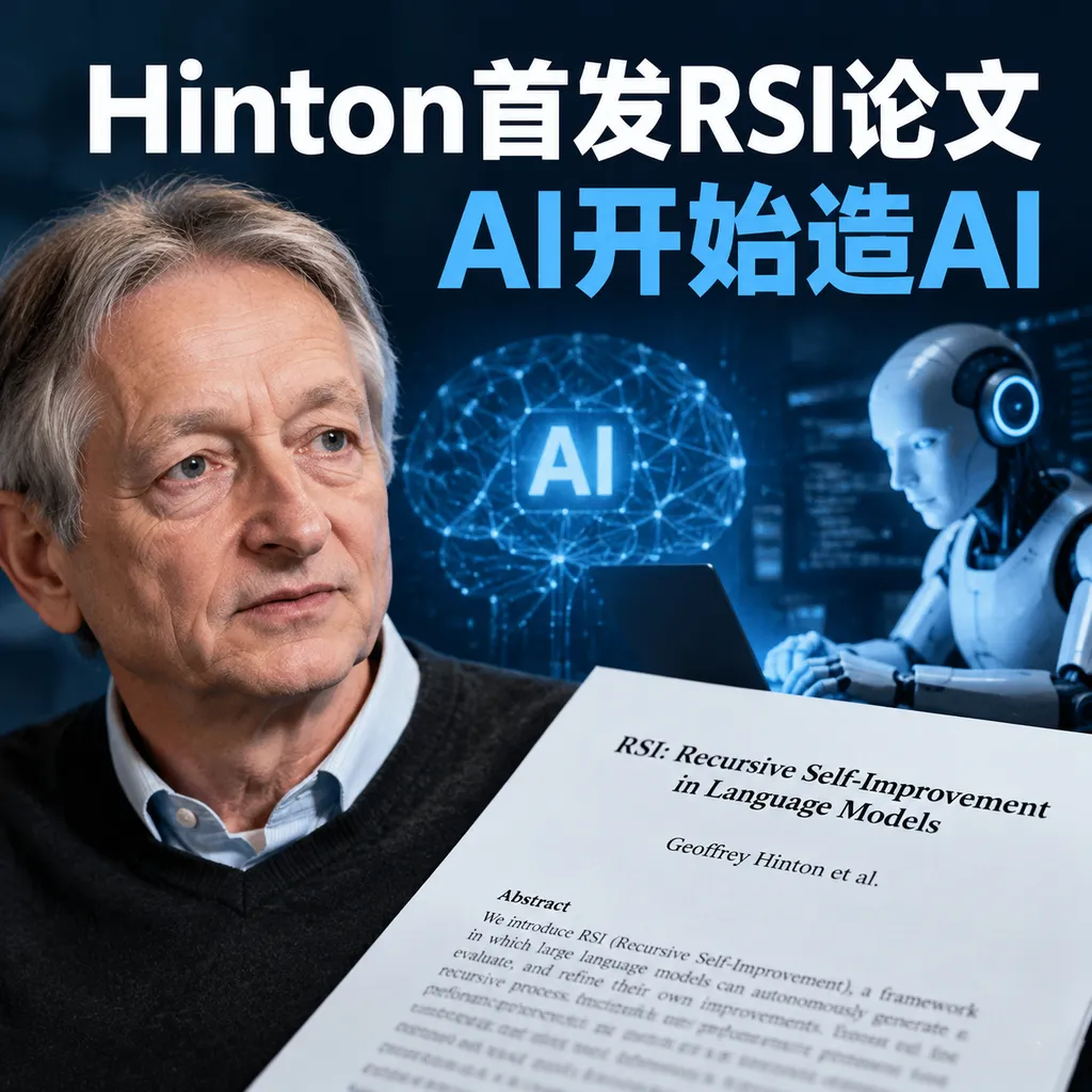 Hinton首发RSI论文，AI开始造AI