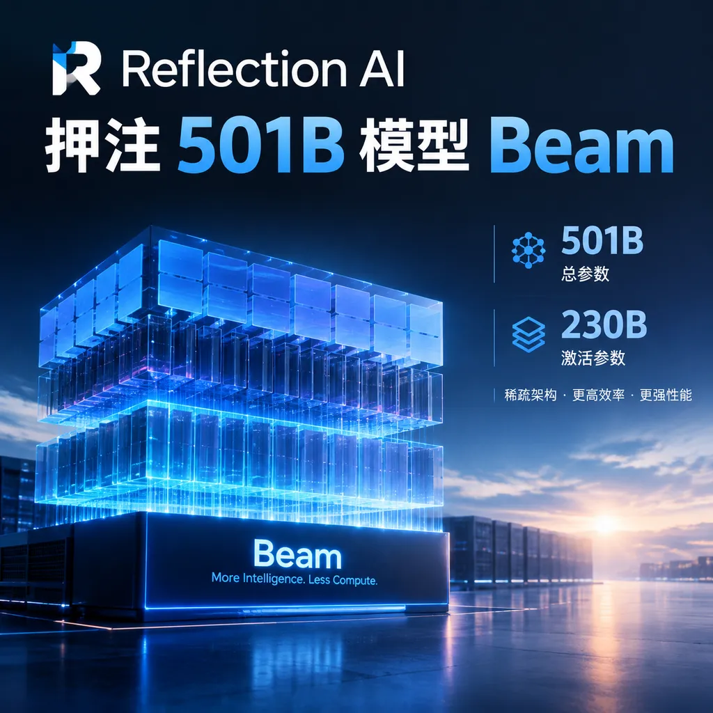 Reflection AI押注501B模型Beam