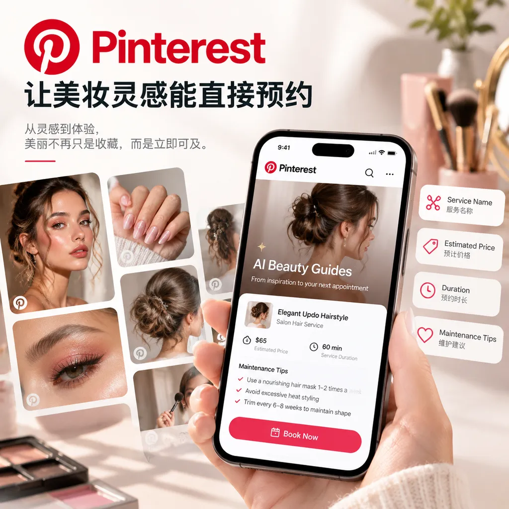 Pinterest让美妆灵感能直接预约