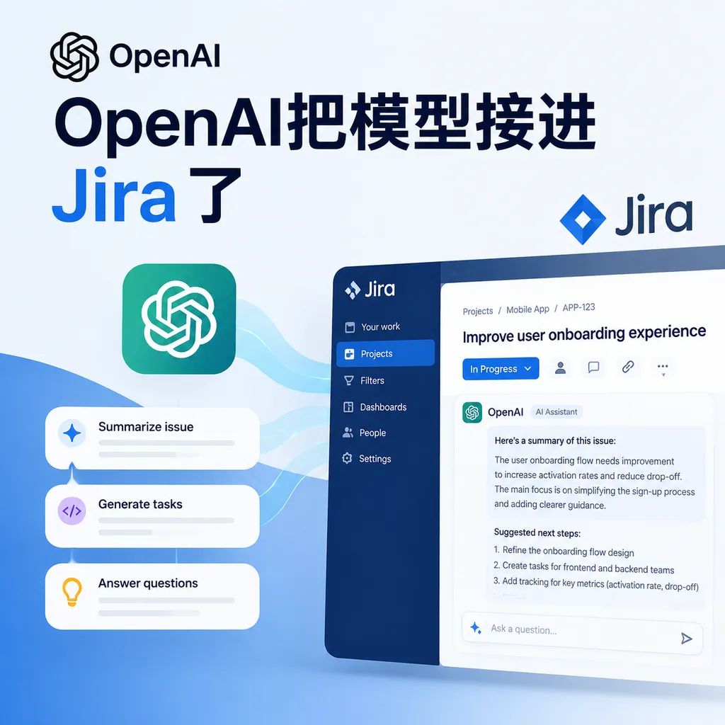 OpenAI把模型接进Jira了