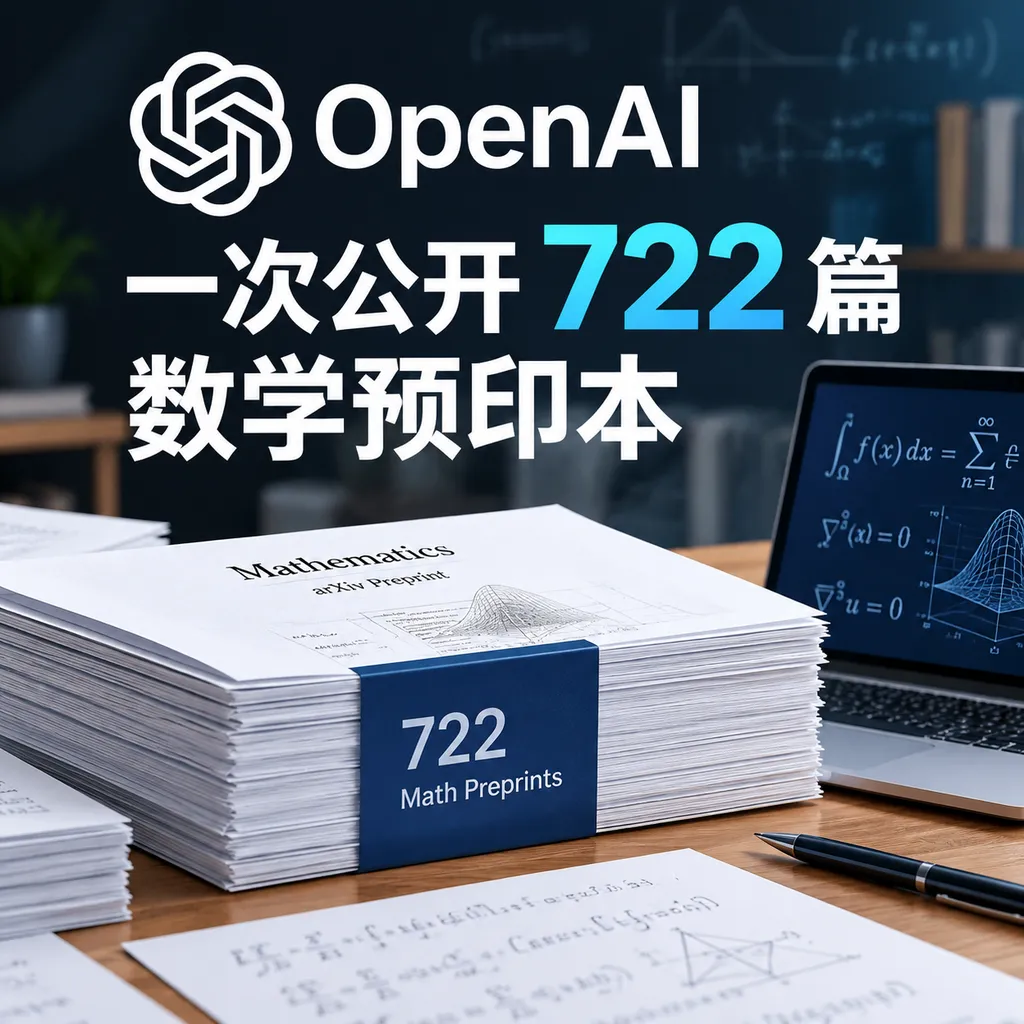 OpenAI一次公开722篇数学预印本