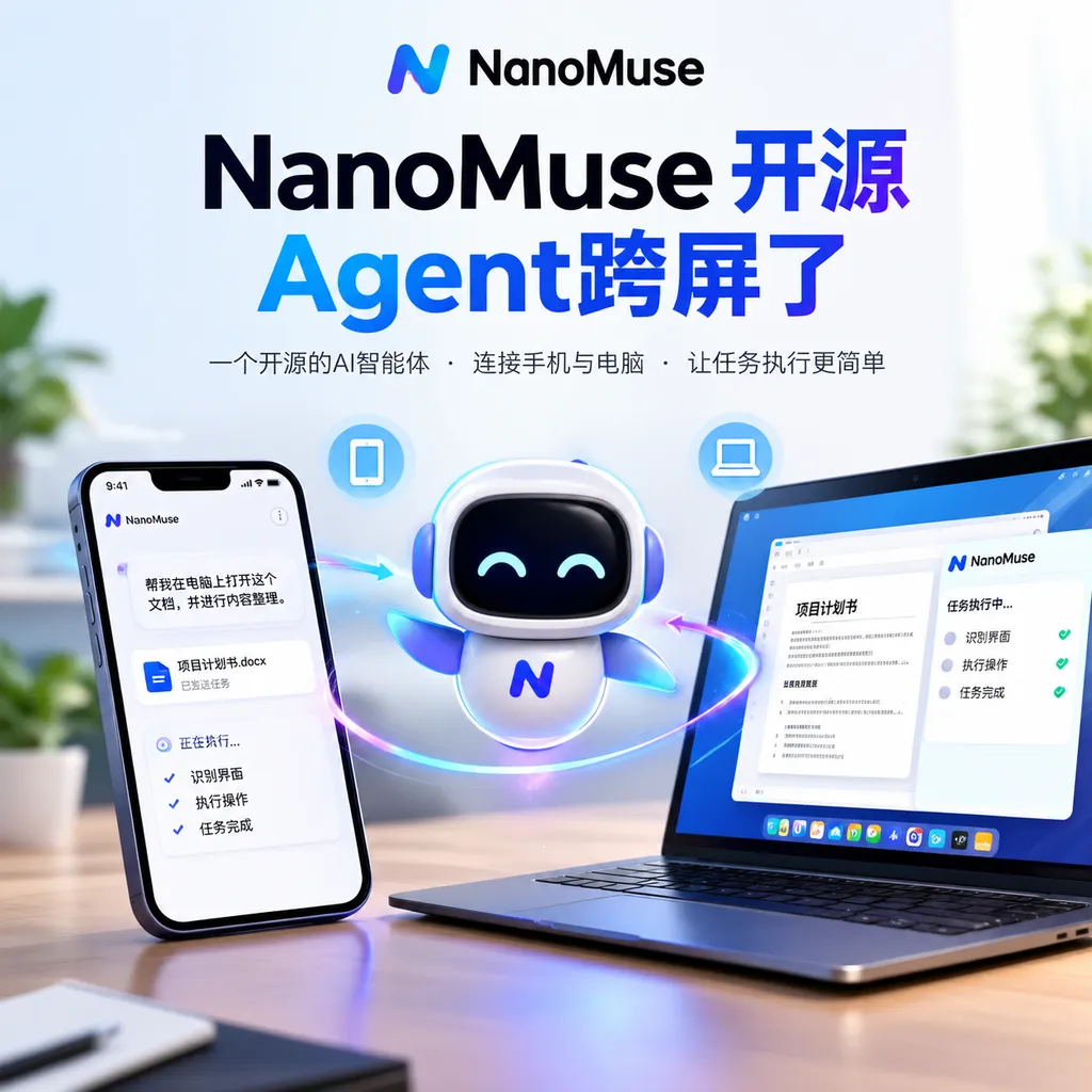 NanoMuse开源,Agent跨屏了