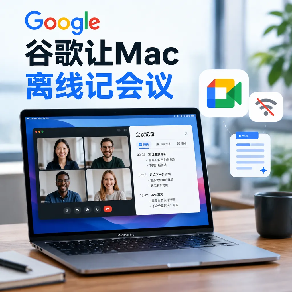 谷歌让Mac离线记会议