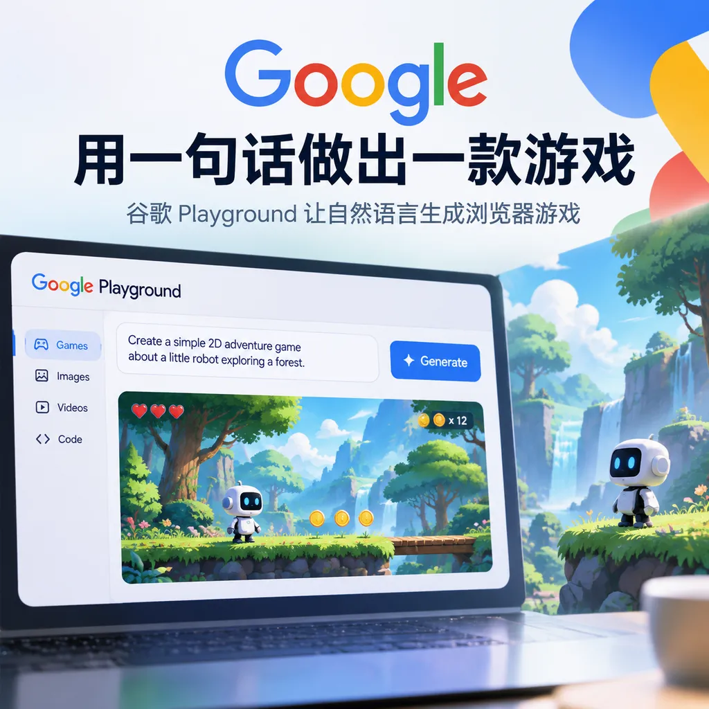 谷歌用一句话做出一款游戏