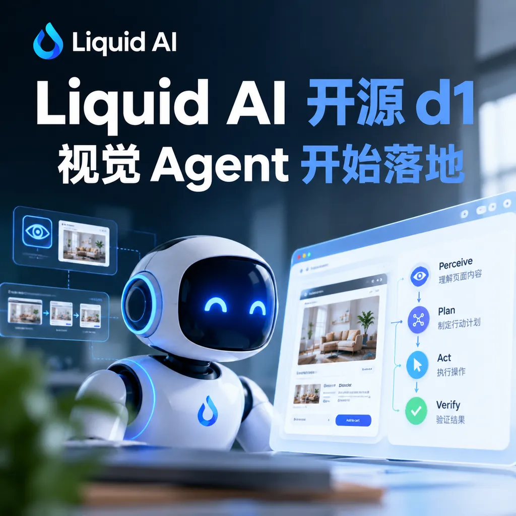 Liquid AI 开源 d1,视觉 Agent 开始落地