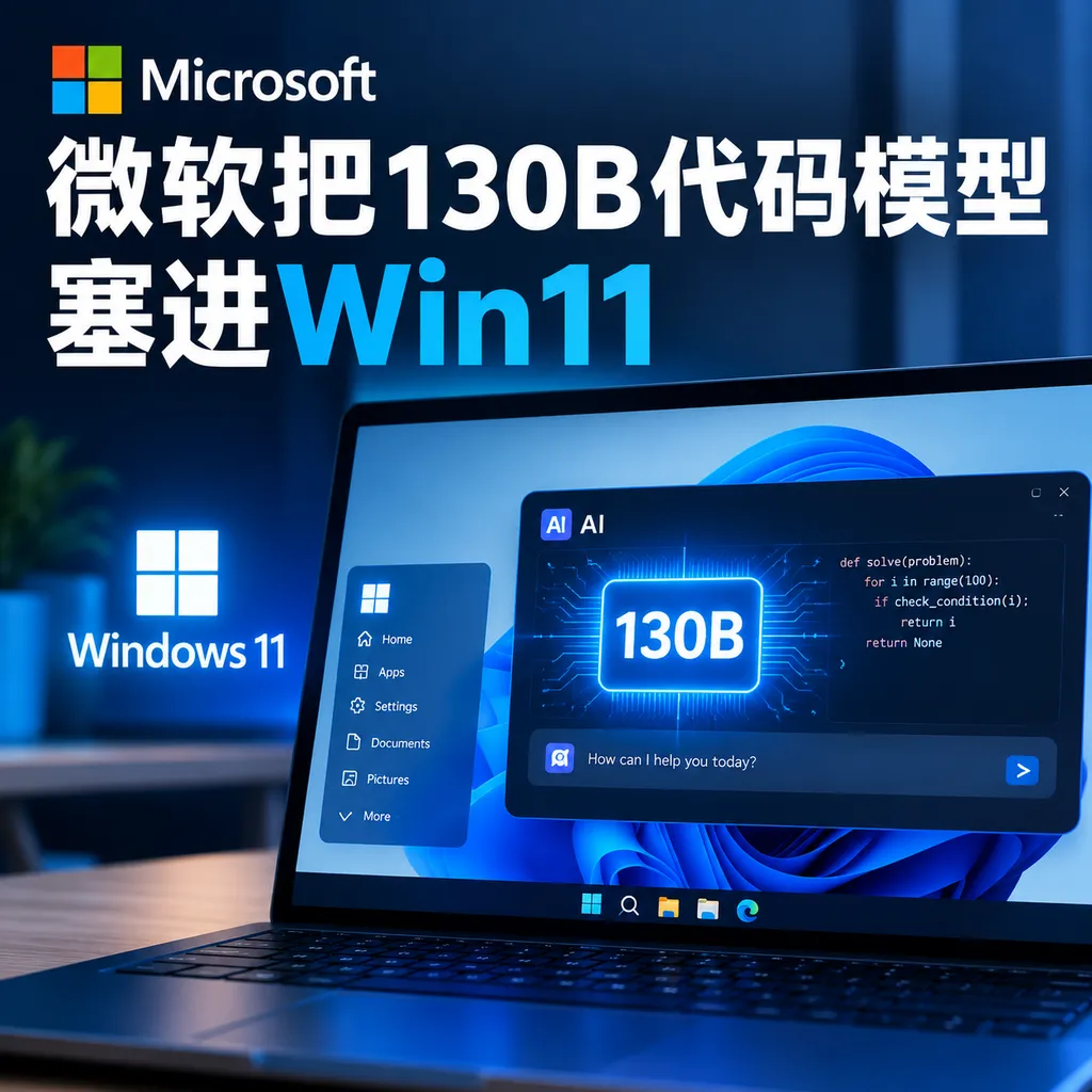 微软把130B代码模型塞进Win11